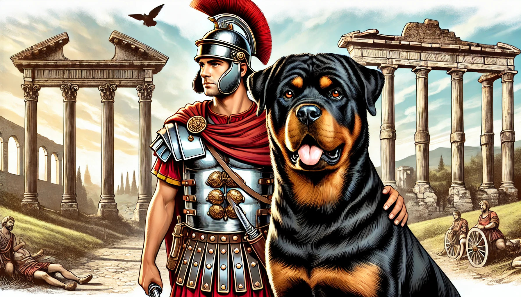 The History of Rottweiler: From Roman Roots to Modern Companions