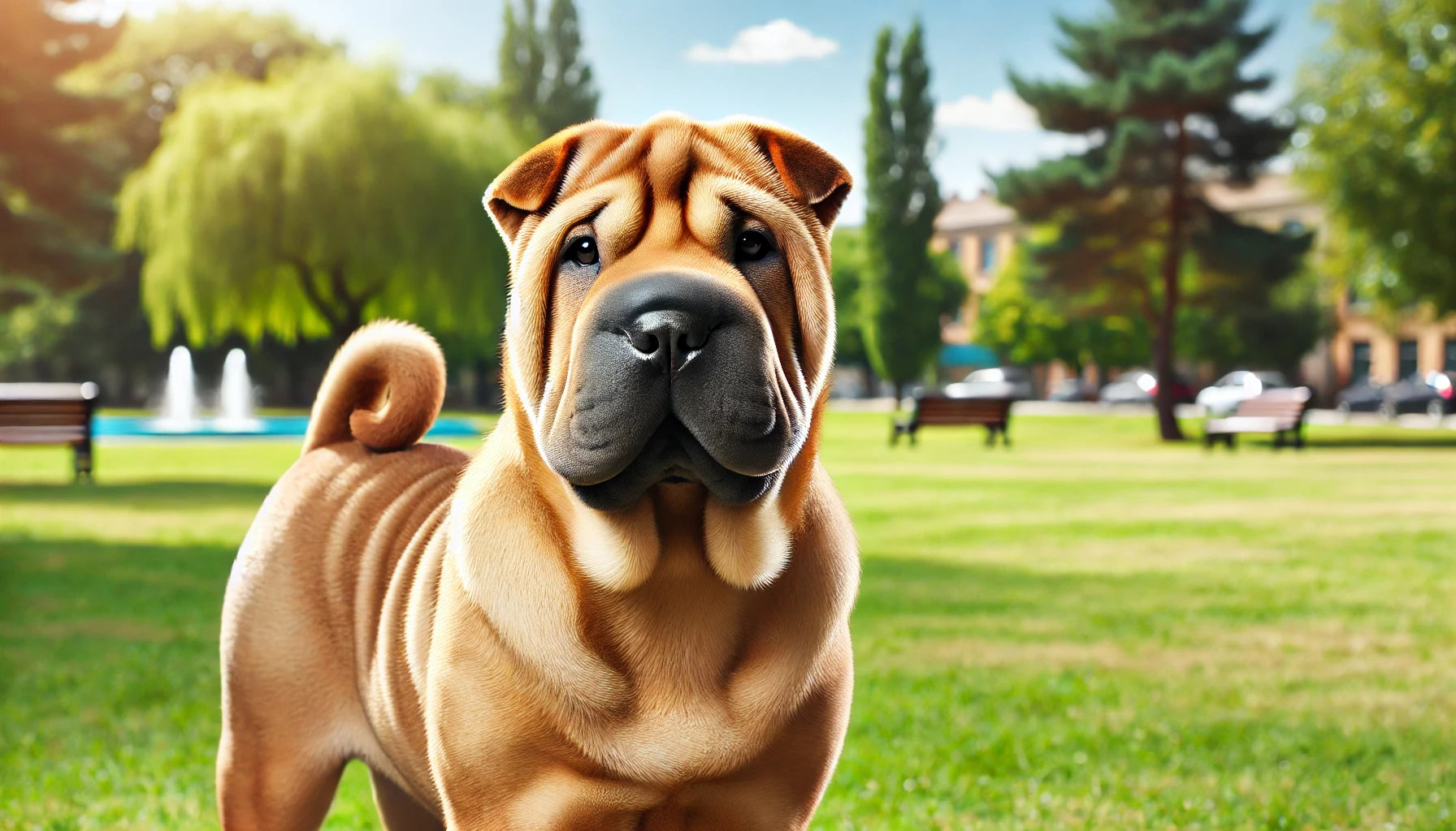 the Shar Pei dog 