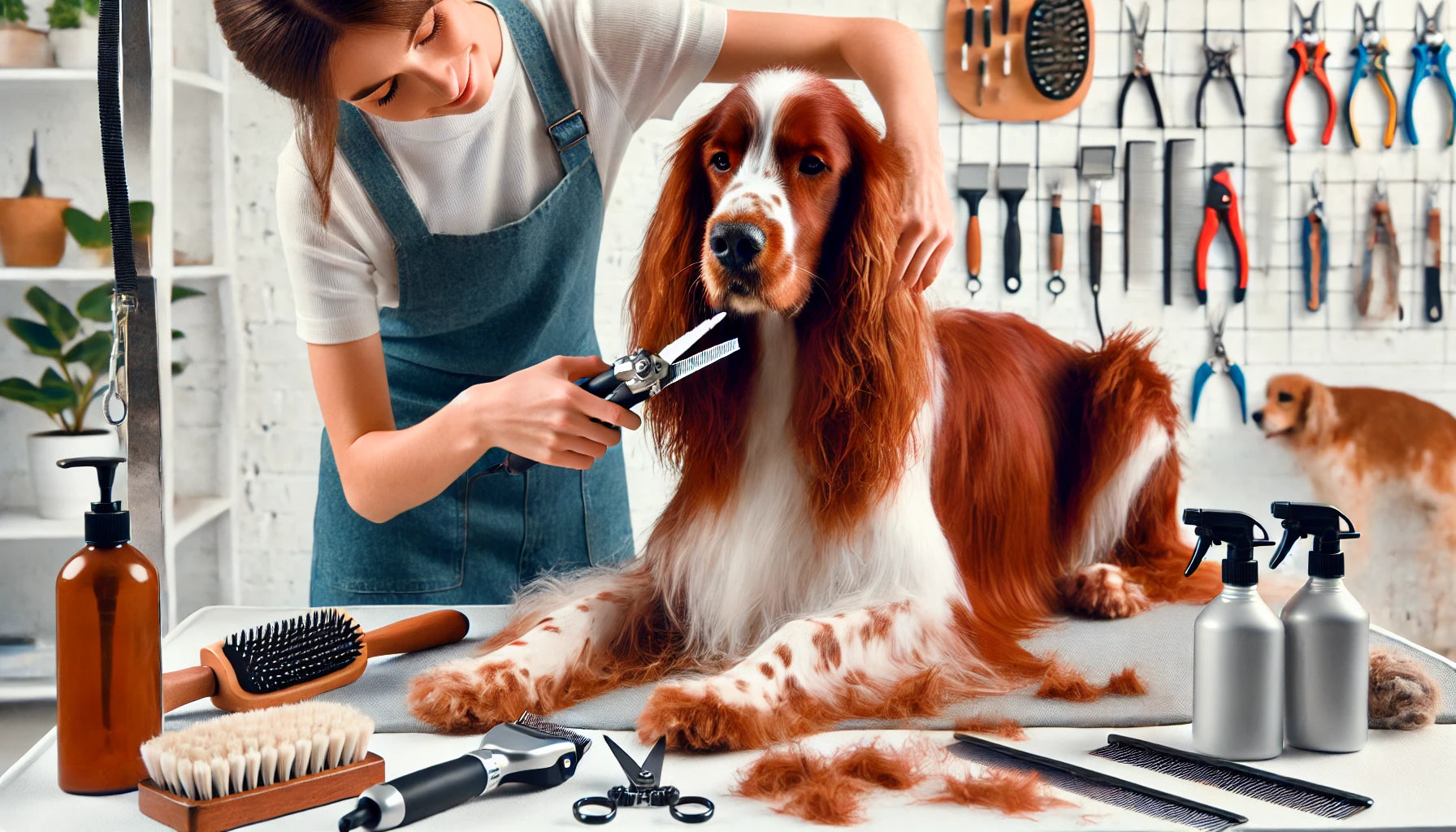 How to Groom Your Irish Red and White Setter